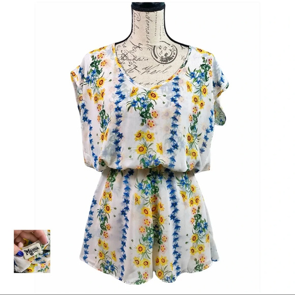 SHOW ME YOUR MUMU Rowdy Dandy Daisy Stripe Romper - Picture 6 of 13